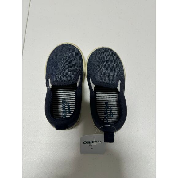 OshKosh B’gosh Toddler/baby Boys Canvas Slip-On Sneakers Blue Size 5 - Picture 9 of 10
